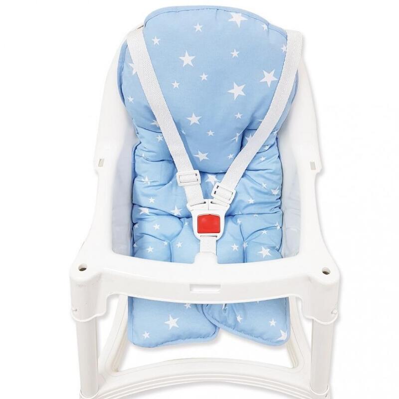 Sevi Bebe Mama Sandalyesi Minderi Mavi Yıldız