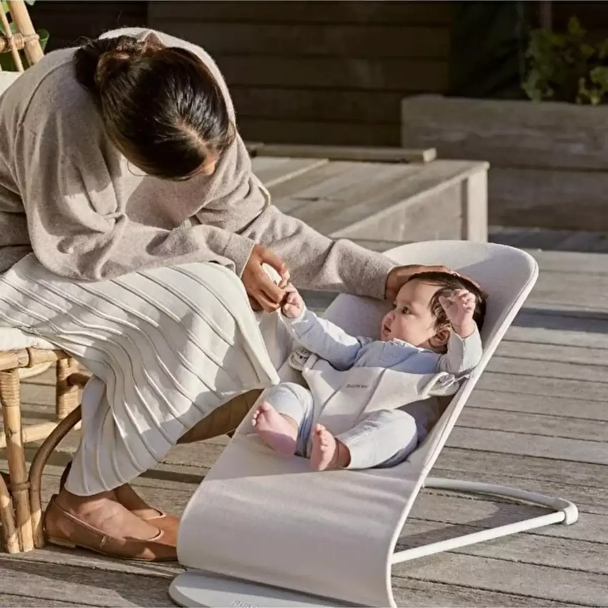 Babybjörn Bliss Ana Kucağı Oyuncaklı 3D Jersey Light Beige
