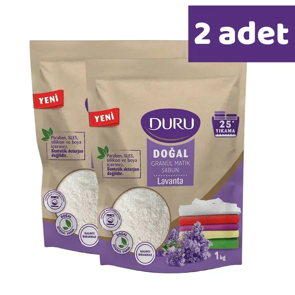 Duru Doğal Granül Matik Sabun Lavanta 1000 gr x 2 Adet