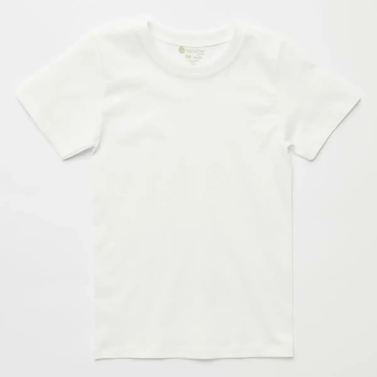 Natuline Organik T-Shirt Penye 2li Beyaz
