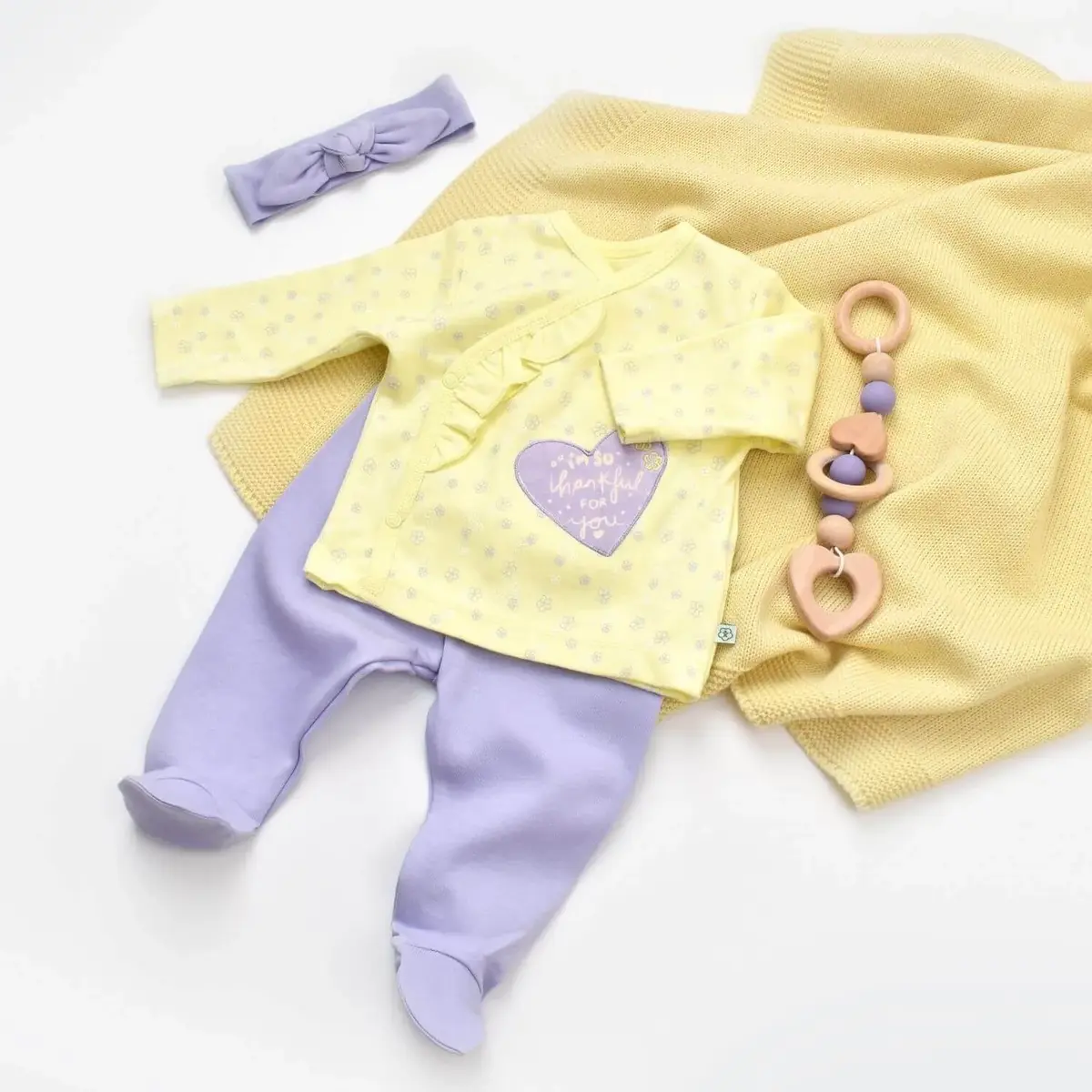 Bibaby Hastane Çıkışı 5li Organik Love You Yellow