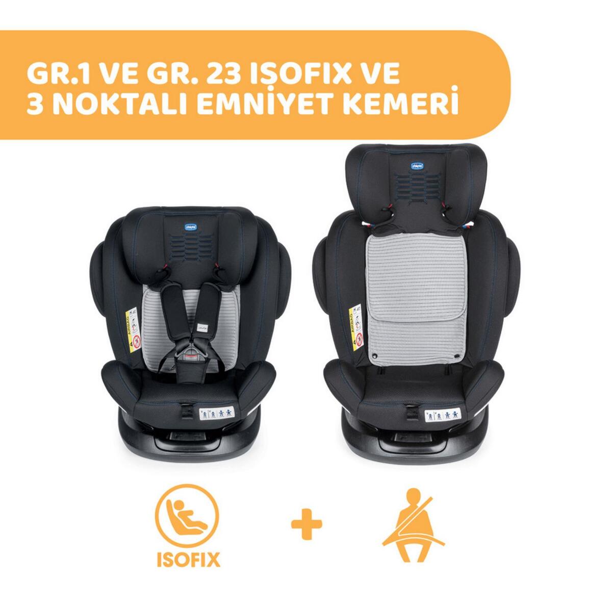 Chicco Unico Plus Baby Oto Koltuğu 0-36 Kg Black
