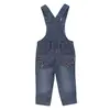 Overdo Salopet Kedi Nakışlı Mavi Denim
