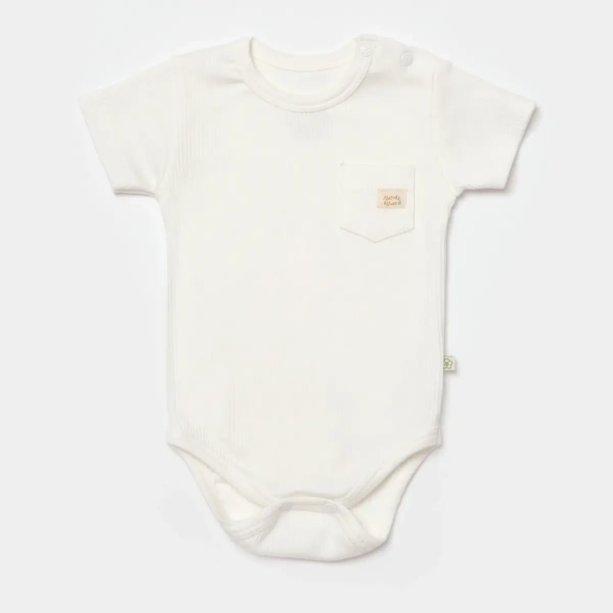Bibaby Organik Body Kısa Kol Modal Nature Relax Ecru