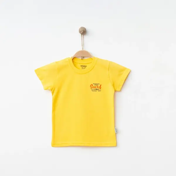 Winimo T-Shirt Surf Baskılı Sarı