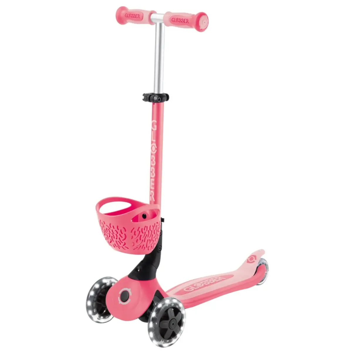 Globber Go Up Baby 360 Işıklı Scooter - Koyu Pastel Pembe