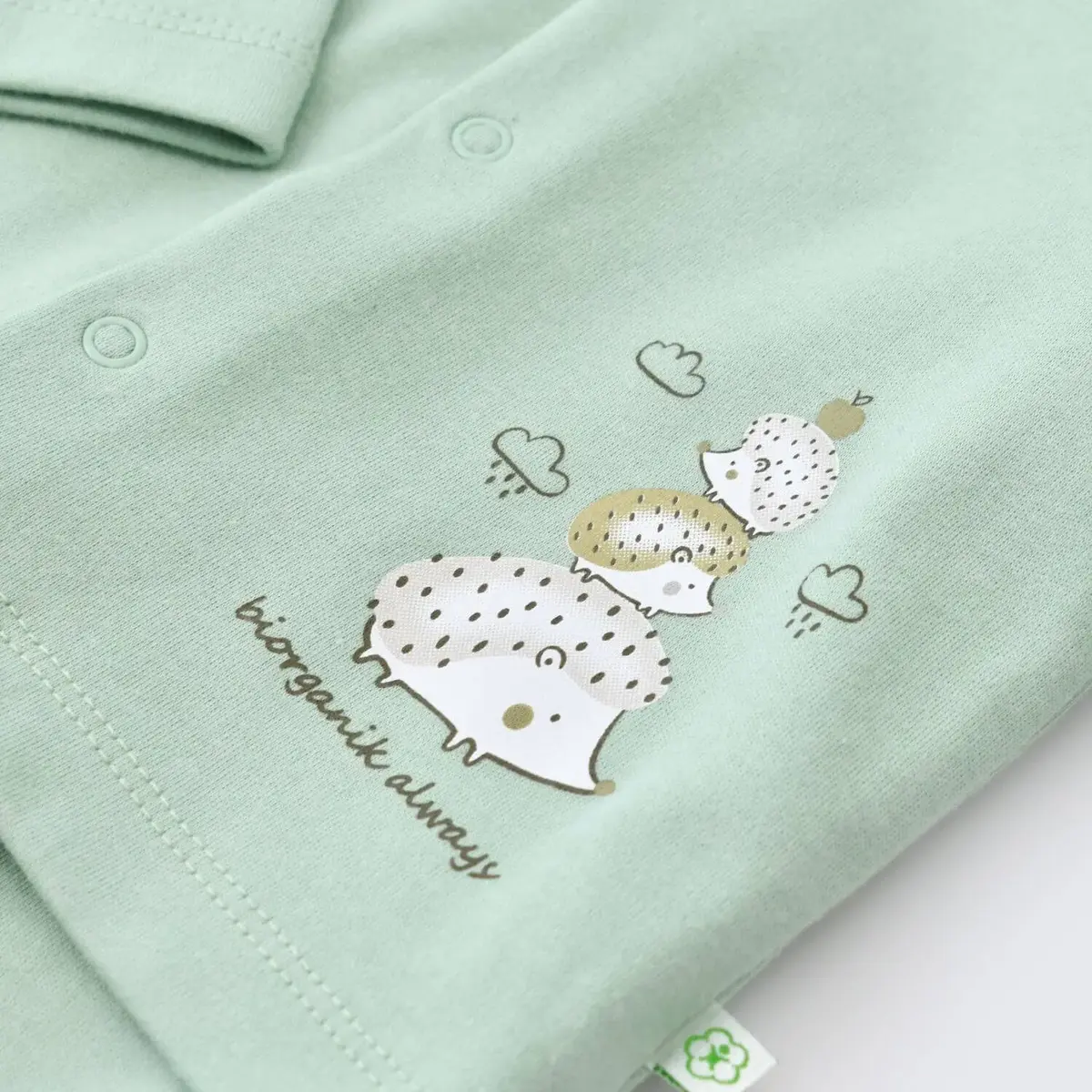 Bibaby Organik Pijama Takımı Happy Always Yeşil