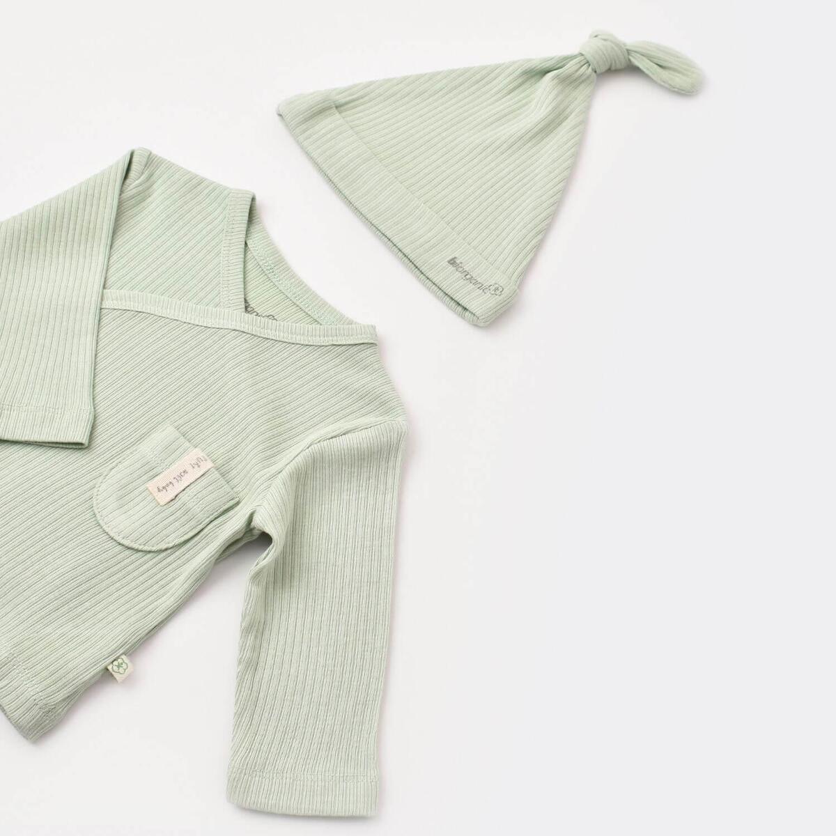 Bibaby Organik Zıbın Takımı 3lü Soft Modal Yeşil