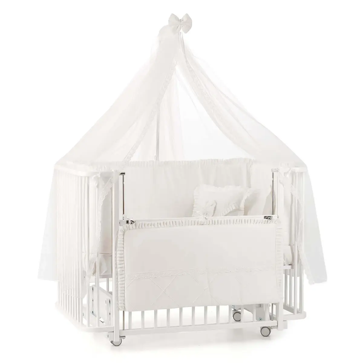 Meltem Kids Bambino Beşik 70x110 cm Beyaz Ekru Meltem Kids Bambino Beşik 70x110 cm Beyaz Ekru