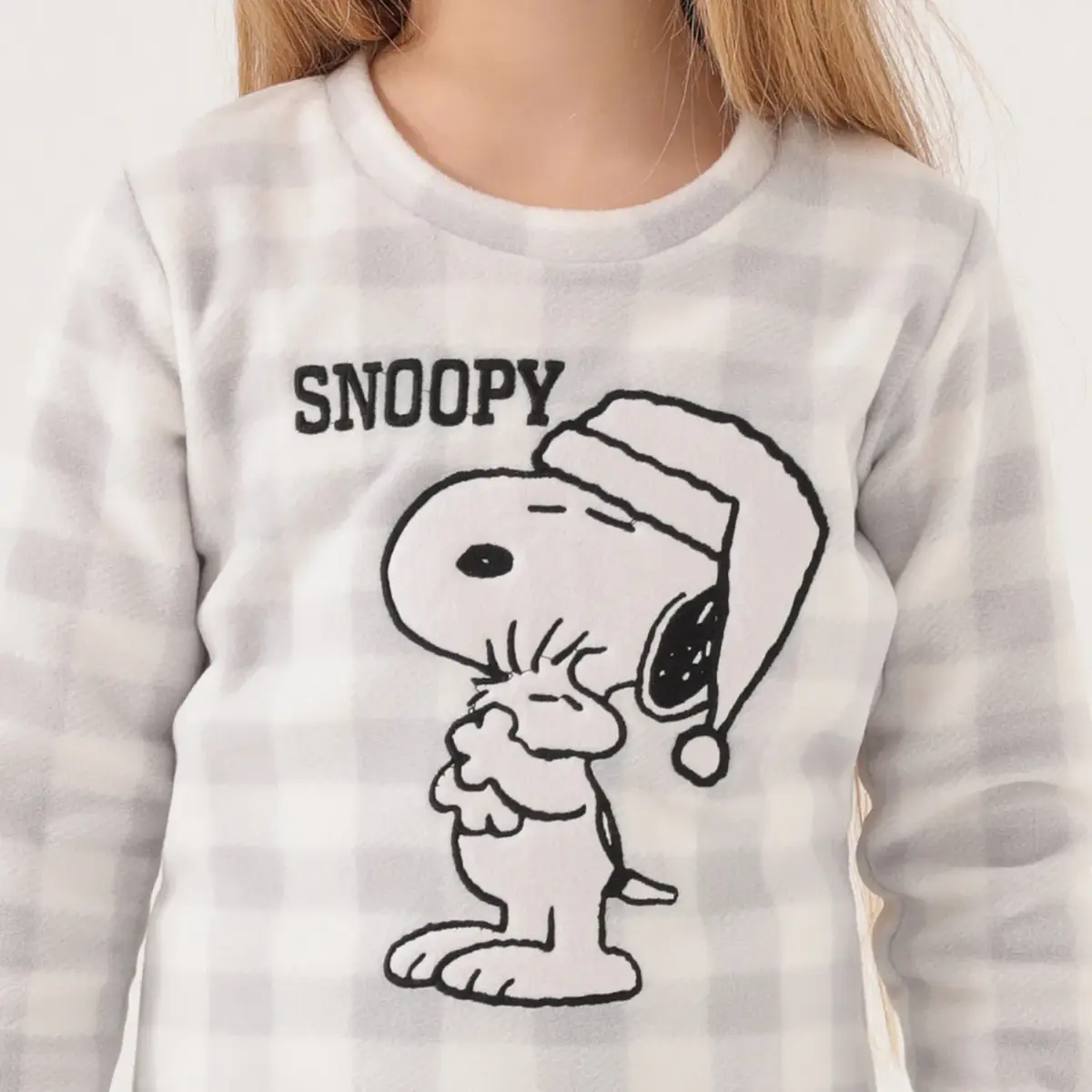 Snoopy Pijama Takımı Gri