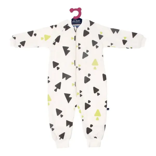 Sevi Bebe Organik Müslin Uyku Tulumu 3 Yaş Üçgen Desen