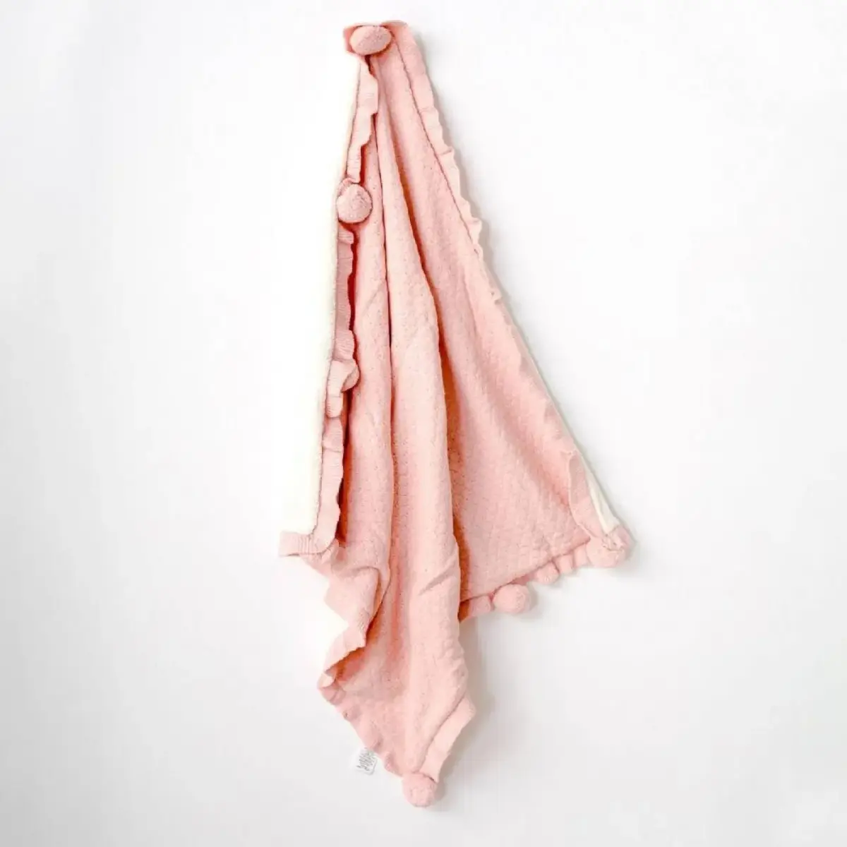 Andy Wawa Battaniye Knitted Basic 100x95cm Pembe