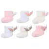 Bibaby Patik Çorap Angel Beyaz - Pembe
