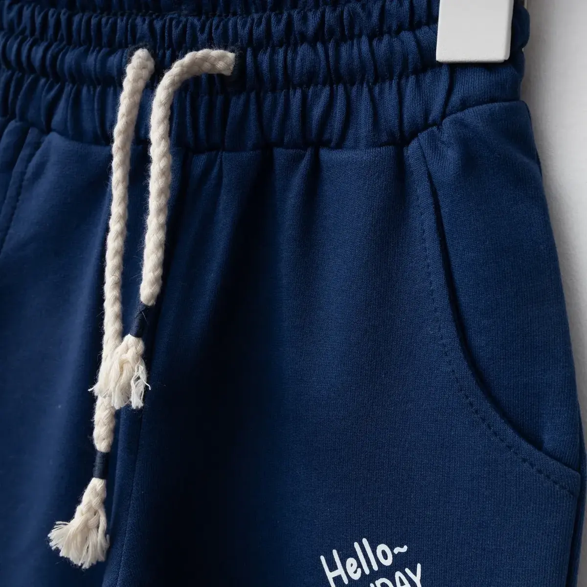 Bebolly Eşofman Altı Hello Sunday Ayıcıklı Baskılı Lacivert