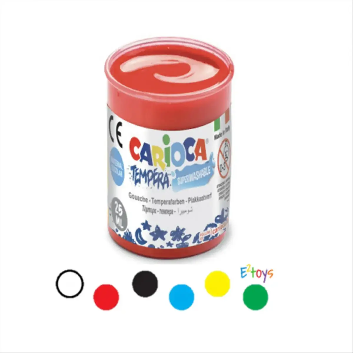 Carioca Tempera Suluboya Süper Yıkanabilir 6'lı