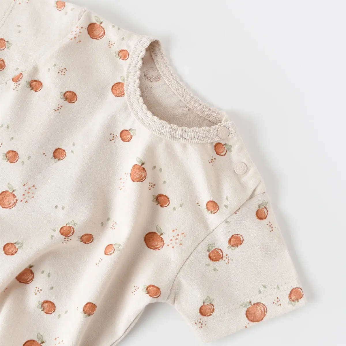 Bibaby Organik Salopet Tulum Summer Fruit Light Cream - Caramel