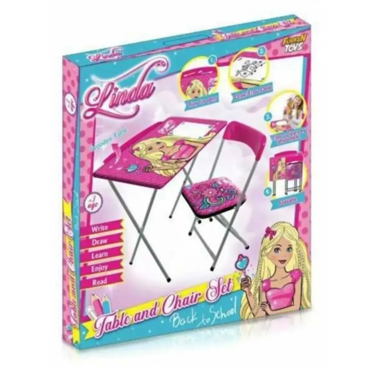 Yazı Tahtalı Masa Sandalye Seti