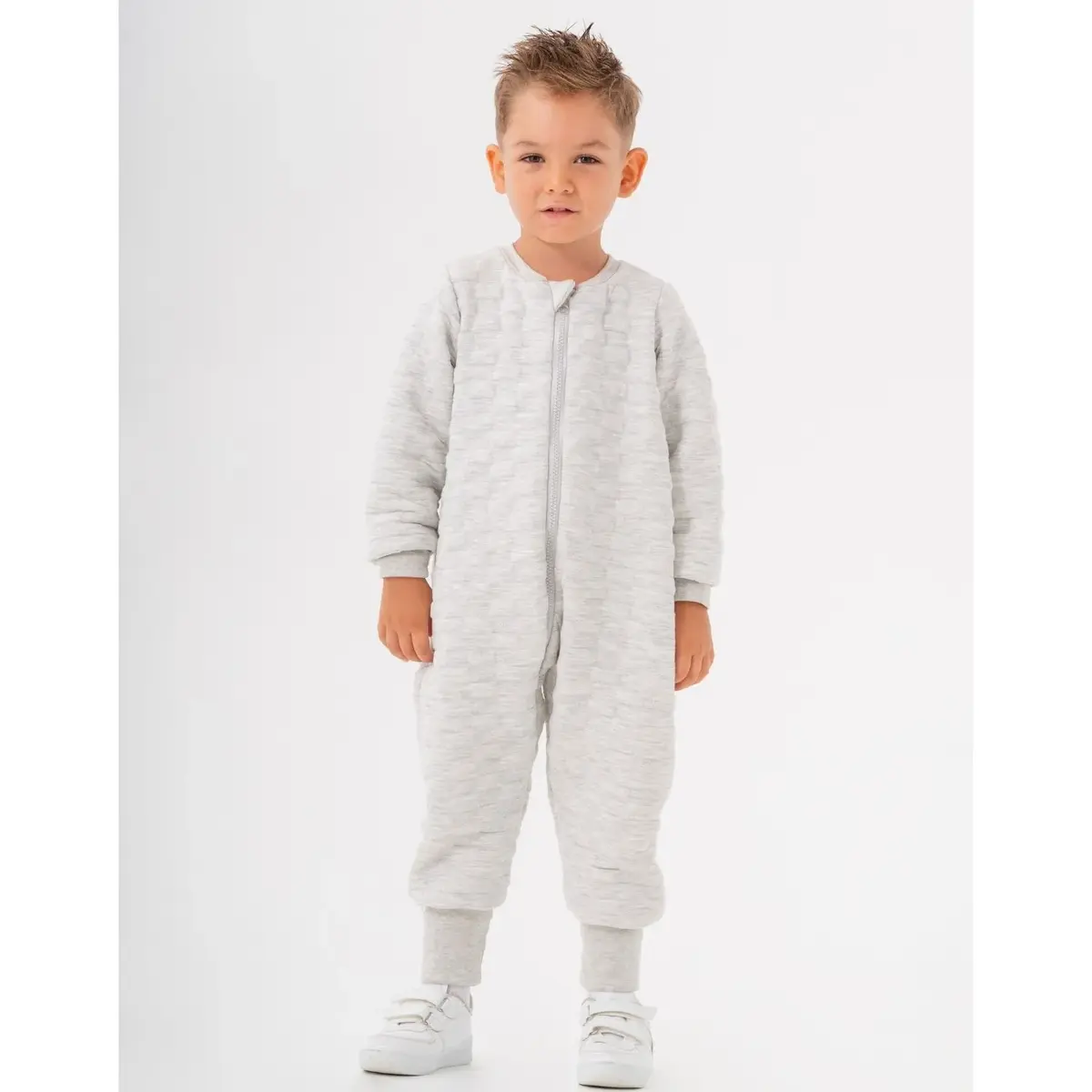 Moi Noi Uyku Tulumu Kapitone Gri - Kare Moi Noi Uyku Tulumu Kapitone Gri - Kare