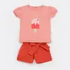 Bibaby 2li Takım Şortlu Berry Ice Cream Coral
