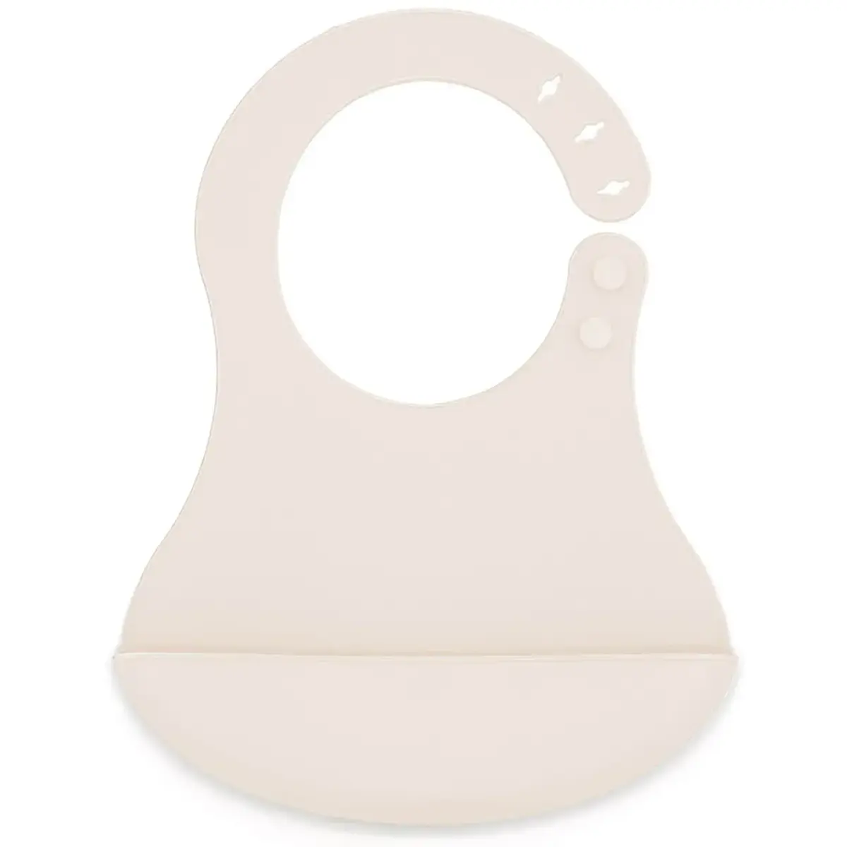 Babyjem Mini Silikon Önlük Ekru