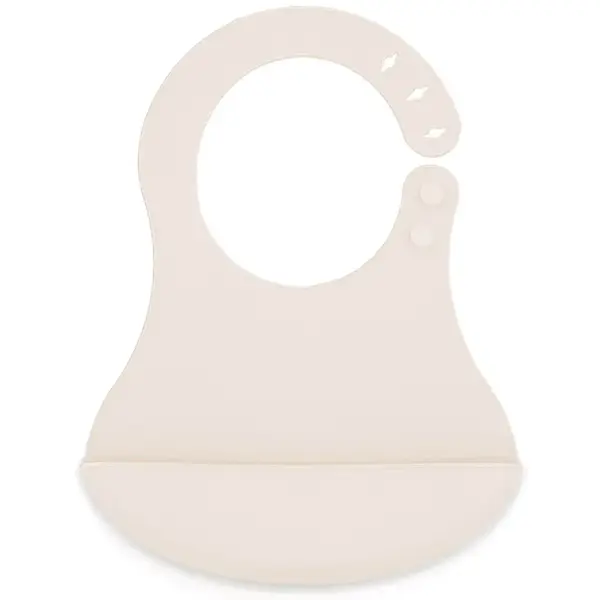 Babyjem Mini Silikon Önlük Ekru