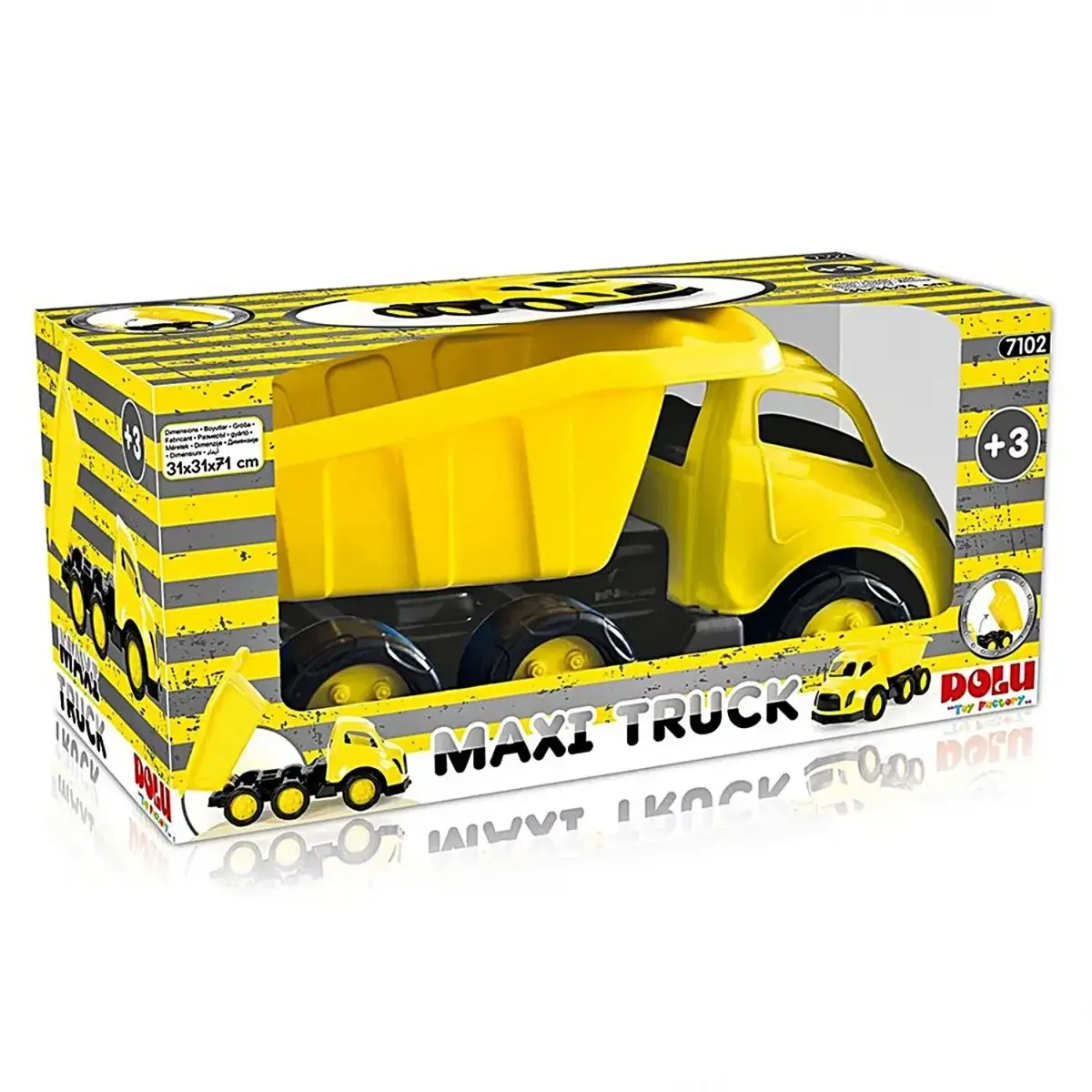 Dolu Maxi Kamyon Pencereli Kutuda Sarı