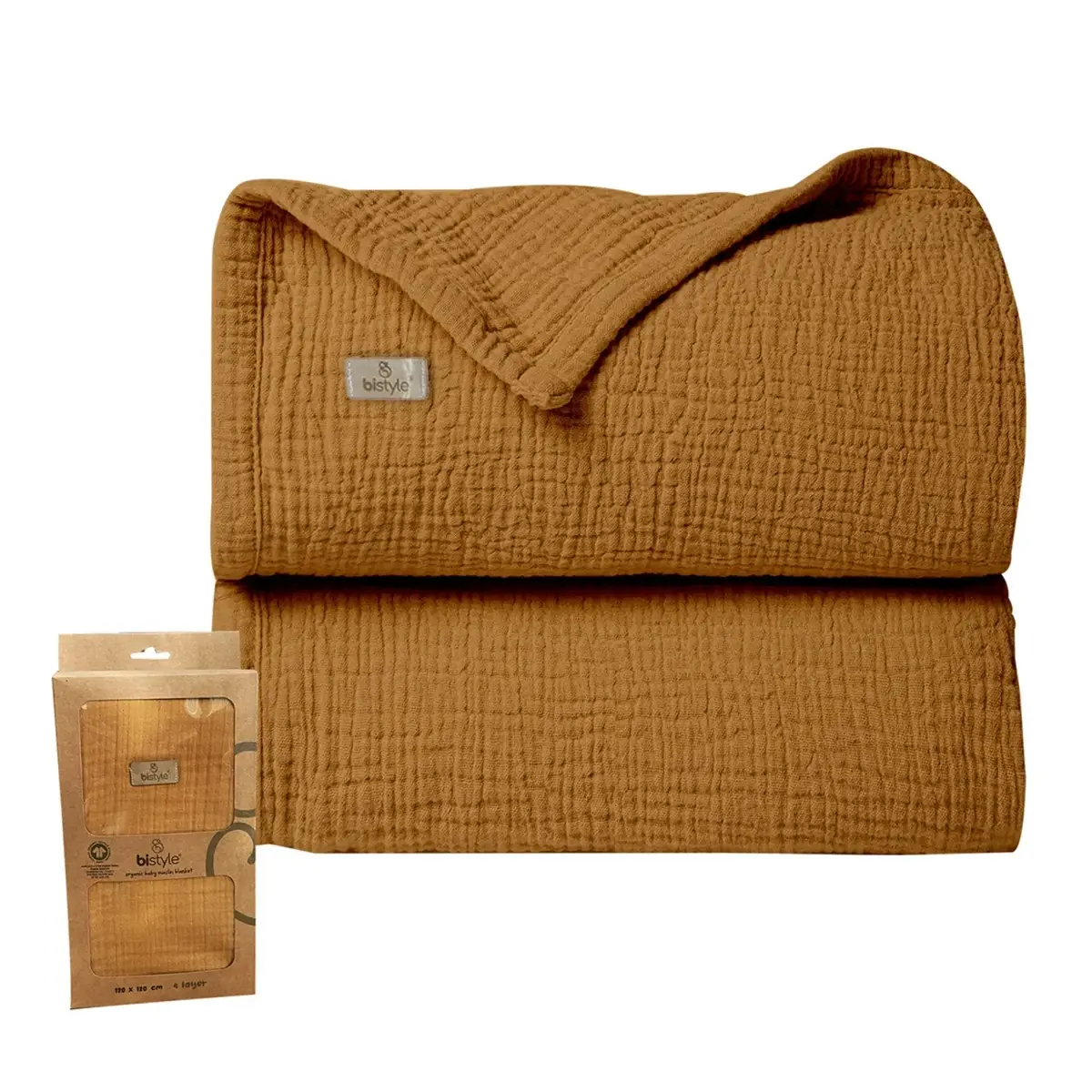 Bistyle Müslin Örtü Hardal Bistyle Müslin Örtü Hardal