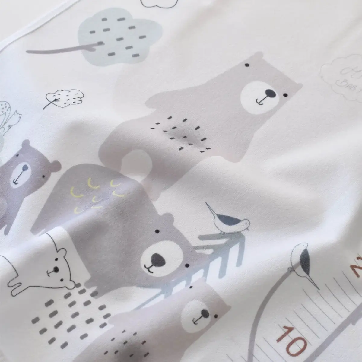Bibaby Alt Açma Muşamba Bear Family Ekru
