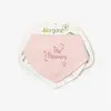 Bibaby Organik Fular Önlük 2li The Flowers Ekru - Pembe