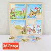 Bu-Bu Ahşap Puzzle Mevsimler 30x30 cm