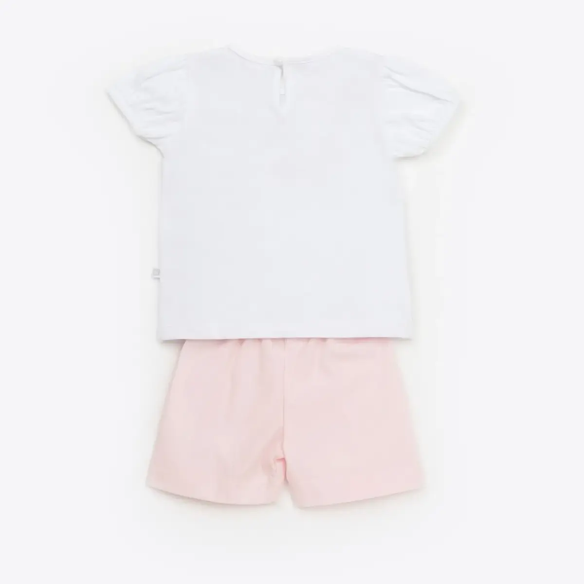 Bibaby 2li Takım Şortlu Funny Summer Beyaz