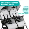 Chicco Ohlala İkiz Bebek Arabası Silver Cat