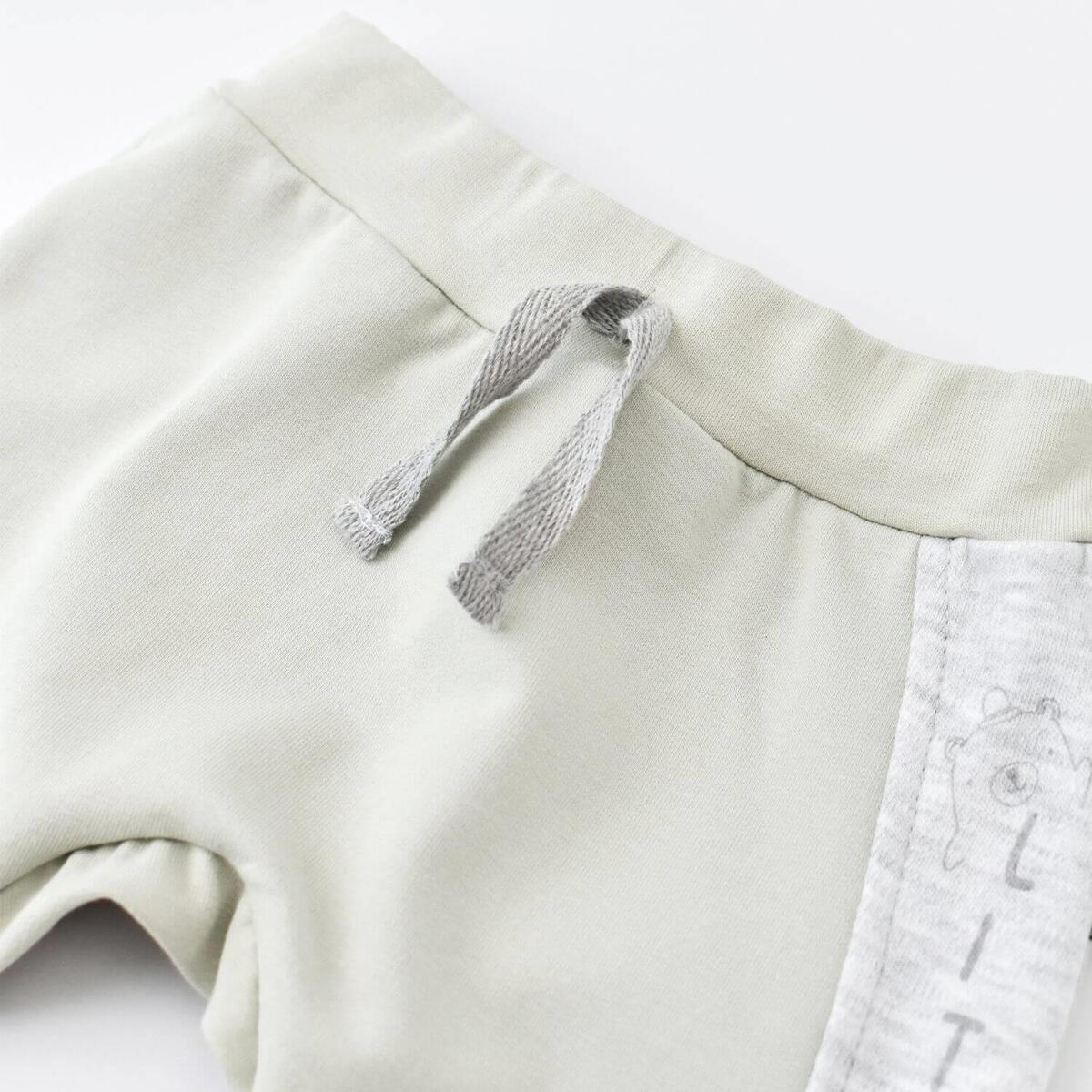 Bibaby Organik Pantolon Patiksiz Hug Me Bear Yeşil