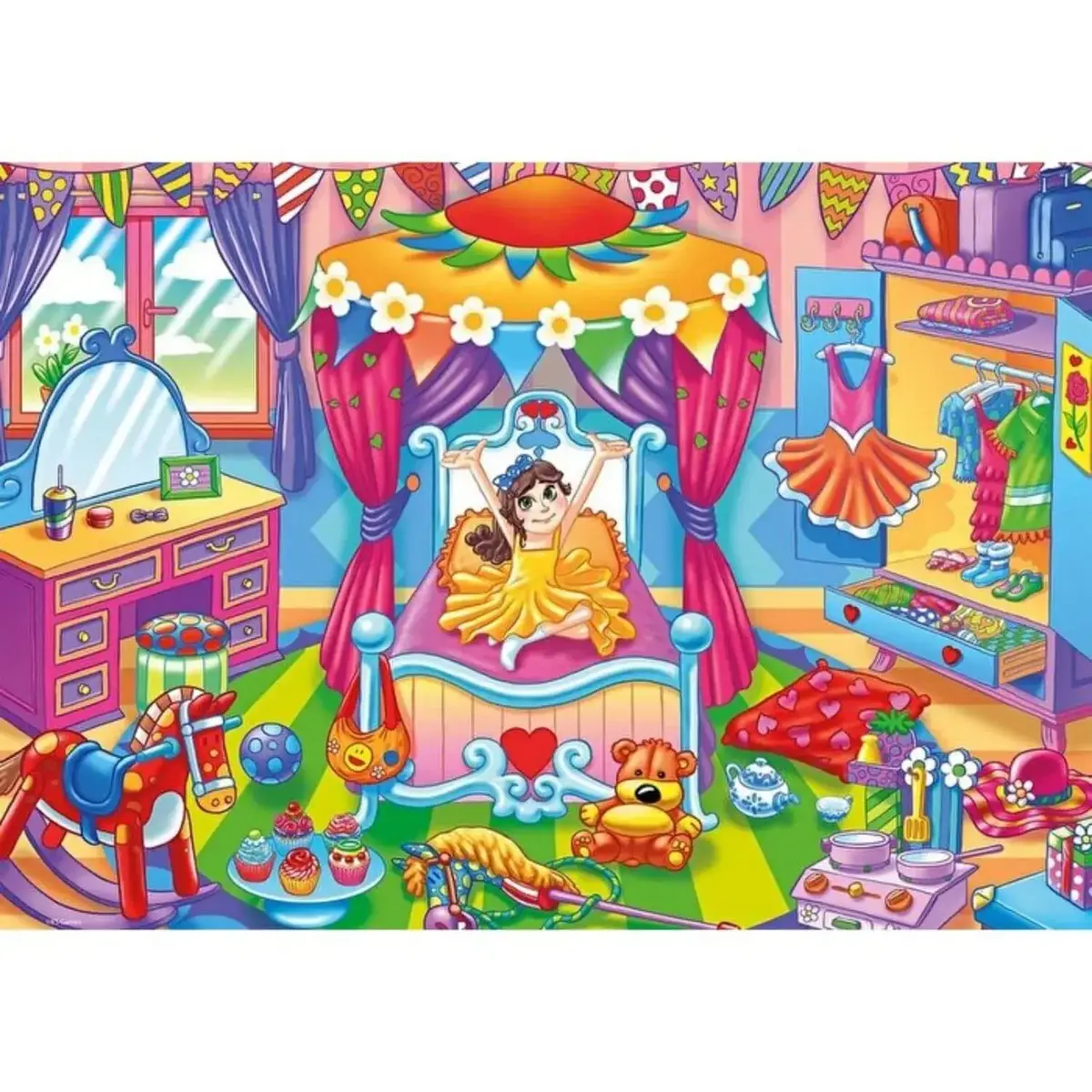 KS Games A Girl With Toys Jumbo Puzzle 24  Parça