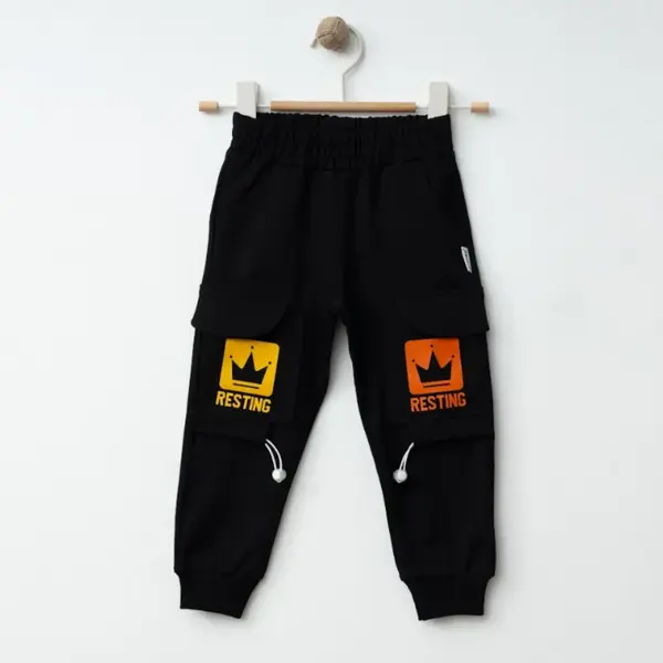 Winimo Eşofman Altı Resting Baskılı Siyah