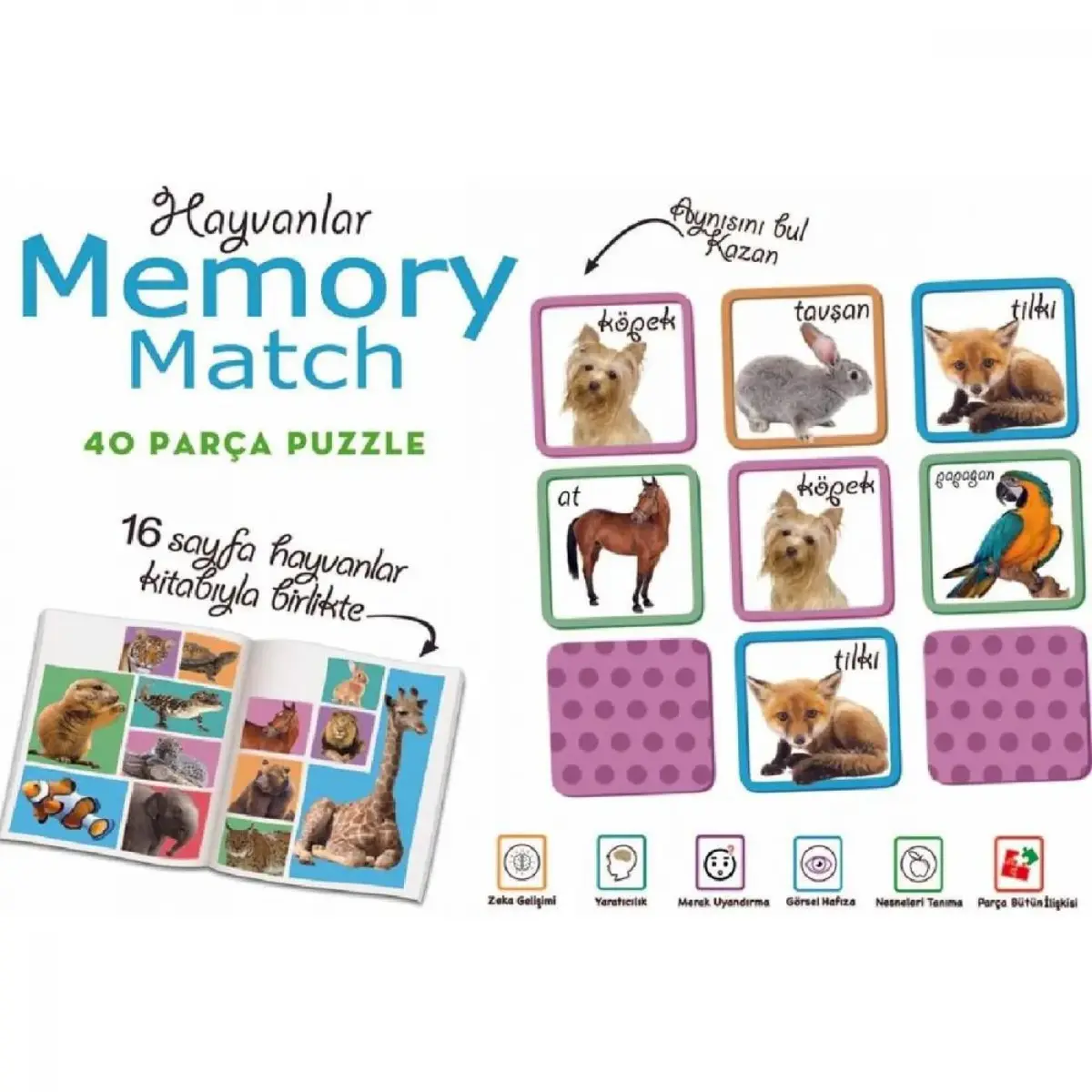 Memory Match Hayvanlar