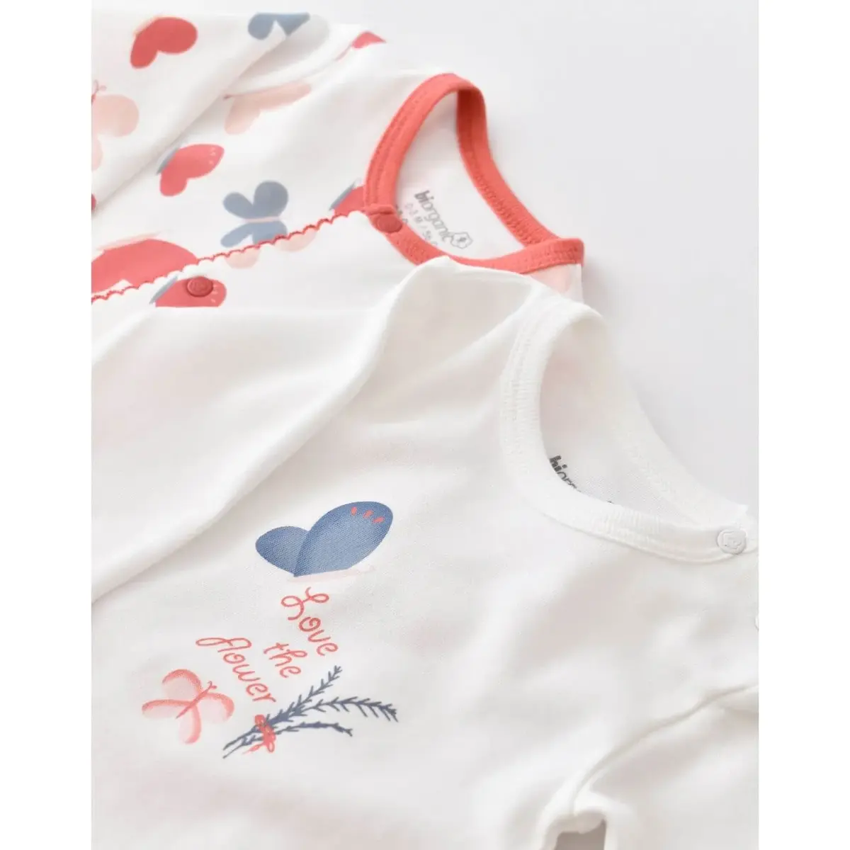Bibaby Organik Tulum Takımı Tüllü Wild Flowers Coral