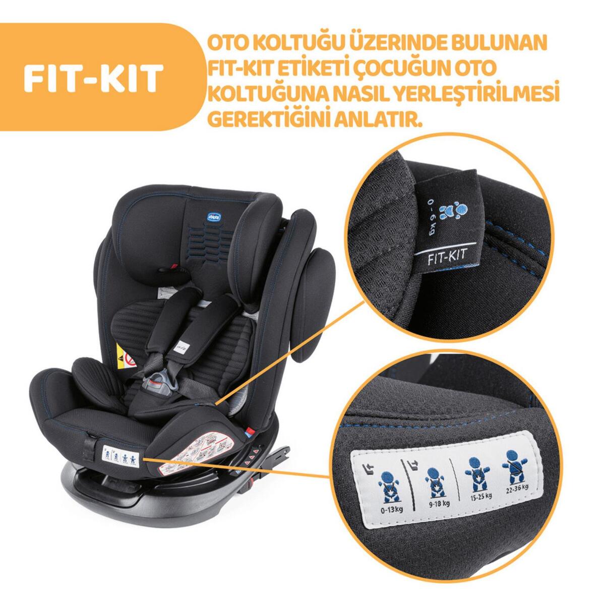 Chicco Unico Plus Baby Oto Koltuğu 0-36 Kg Black