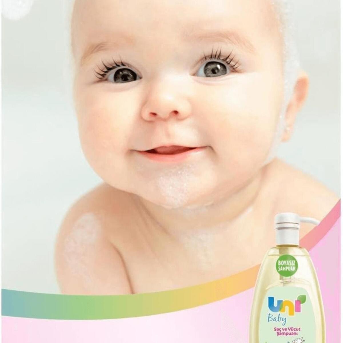 Uni Baby Şeffaf Bebek Şampuanı 900 ml x 3 Adet