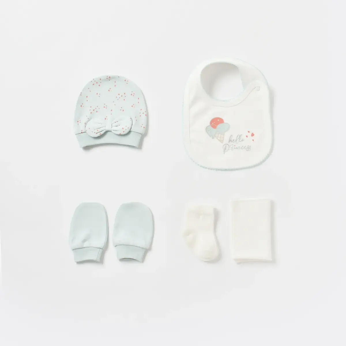 Bibaby Organik Hastane Çıkışı 10lu Pretty Ears Bunny Mint - Ekru
