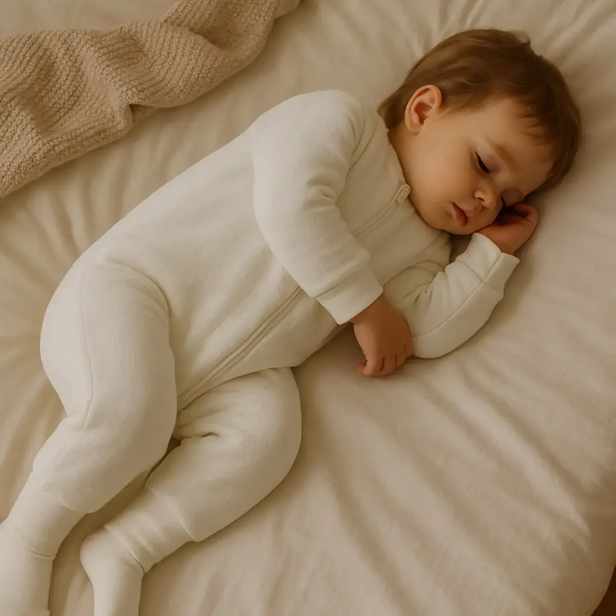 Moi Noi Uyku Tulum Waffle Ekru