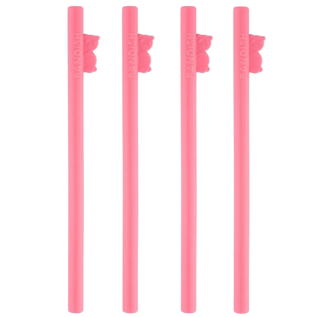 Pandish HüpHüp Silikon Pipet 4lü Pembe