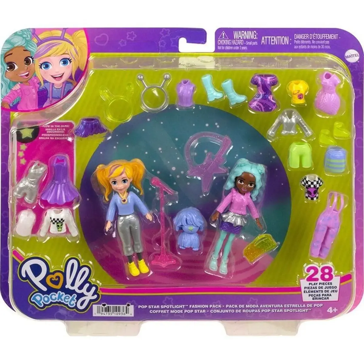 Polly Pocket ve Arkadaşları Farklı Moda Aksesuarları Oyun Setleri
