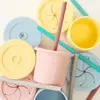OiOi Ham+Hüp Atıştırma Seti 4lü Mellow Yellow - Powder Grey