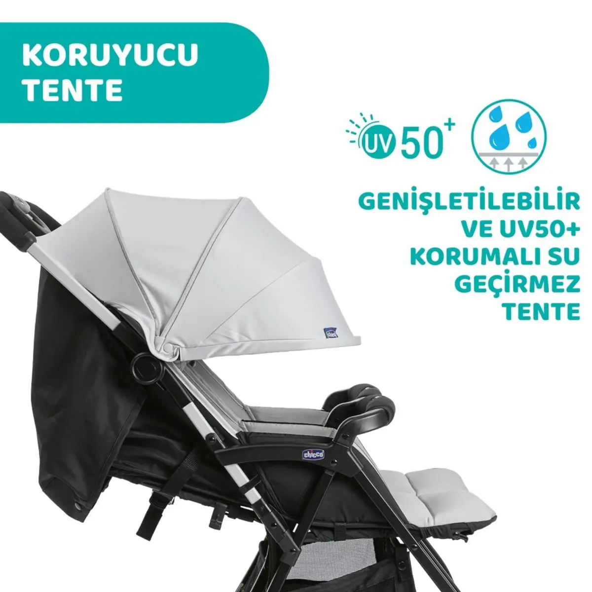 Chicco Ohlala İkiz Bebek Arabası Silver Cat