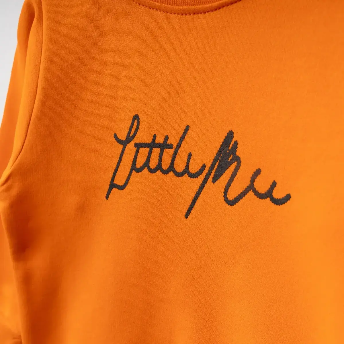 Bebolly Sweatshirt Littlimu Baskılı  Turuncu