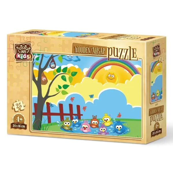 Art Kids Banyo Zamanı Ahşap Puzzle 25 Parça