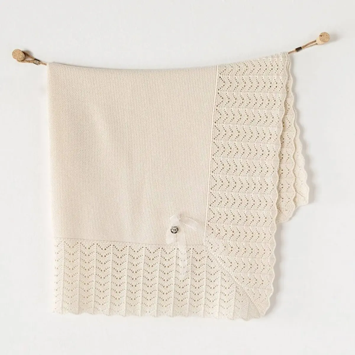 Andy Wawa Battaniye Triko 100x90 cm Ekru Andy Wawa Battaniye Triko 100x90 cm Ekru