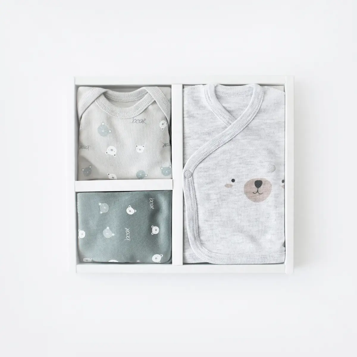 Bibaby Organik Zıbın Takımı Hug Me Bear Prematüre Yeşil
