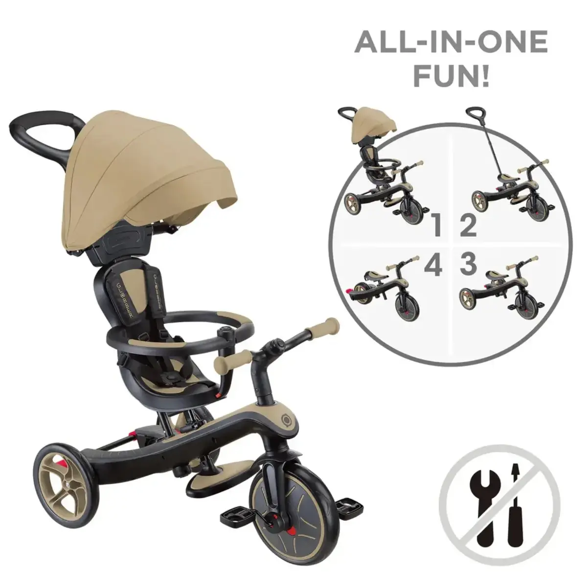 Globber Explorer 4in1 Bisiklet - Kum Beji